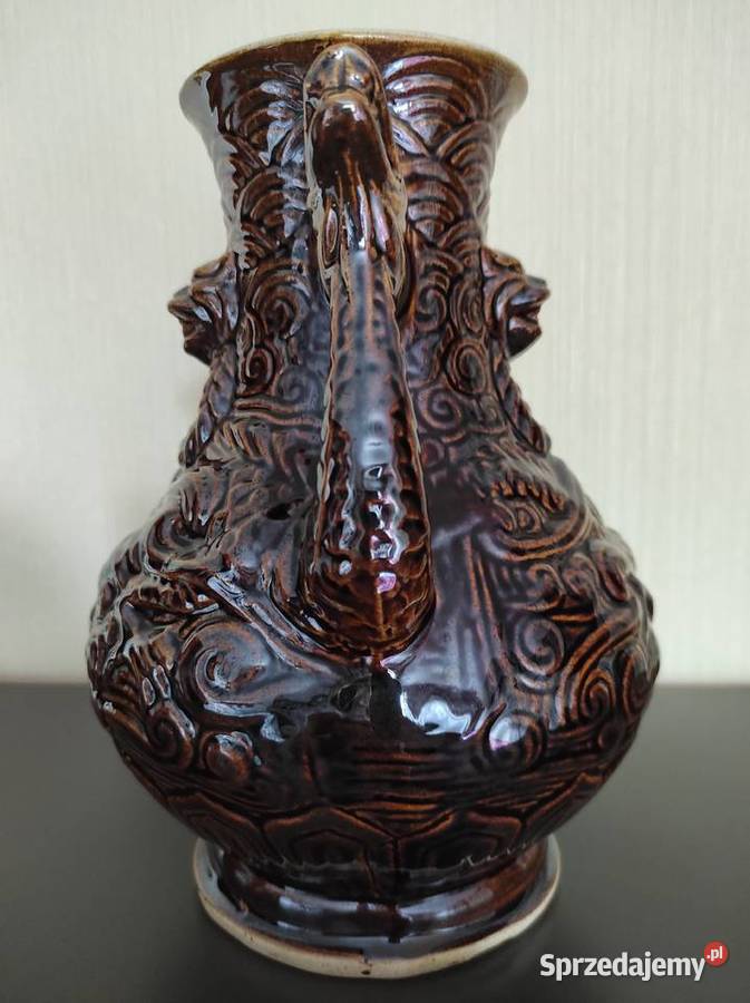 Wazon ceramiczny PRL Rękodzieło Warpechy Stare sprzedam