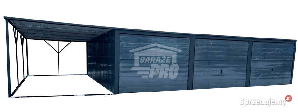 Garaż Blaszany 9x6 wiata 3x6 3x Brama uchylna 54m2 Lubartów sprzedam