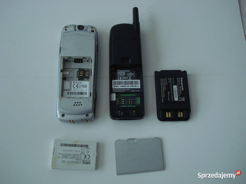 NEC E313 Panasonic G520 telefony kolekcjonerskie Gdynia