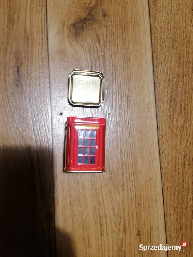 Pojemnik w kształcie budki telefonicznej wielokolorowy Akcesoria kuchenne Gdańsk sprzedam