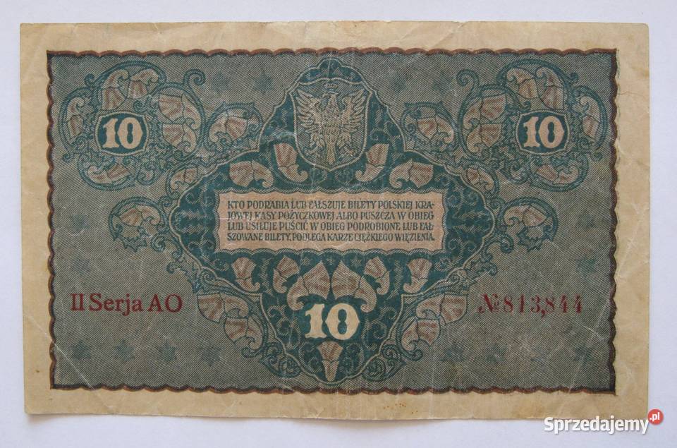 5 2x10 20 Marek Polskich 1919 zestaw 4 Numizmatyka śląskie Dąbrowa Górnicza
