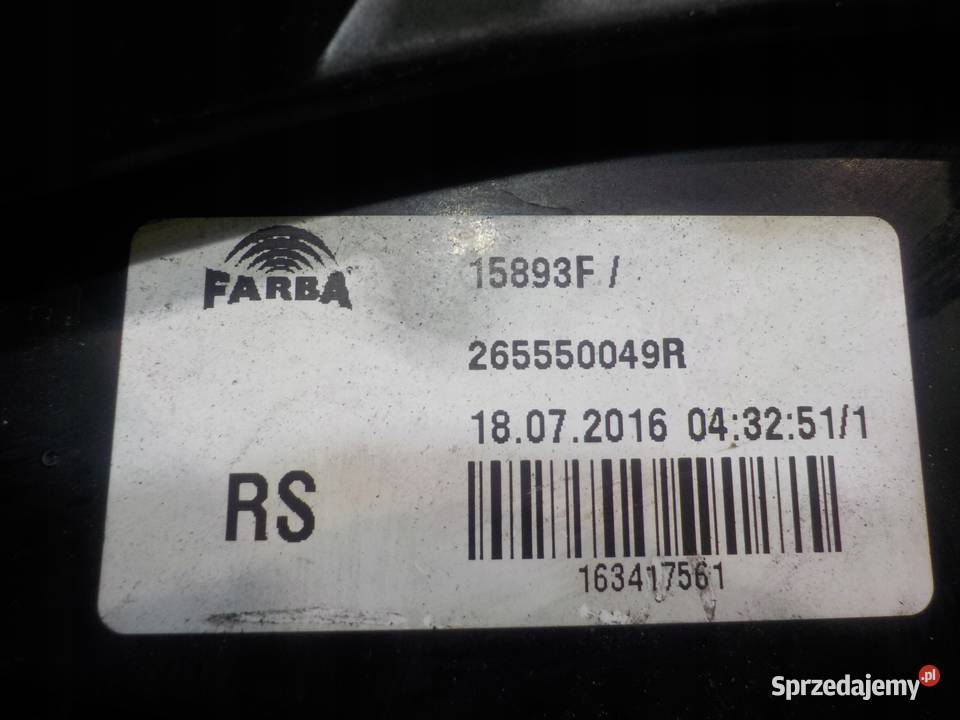 SMART FORFOUR II 10 B 16r 5D lampa lewa tyl Suków sprzedam