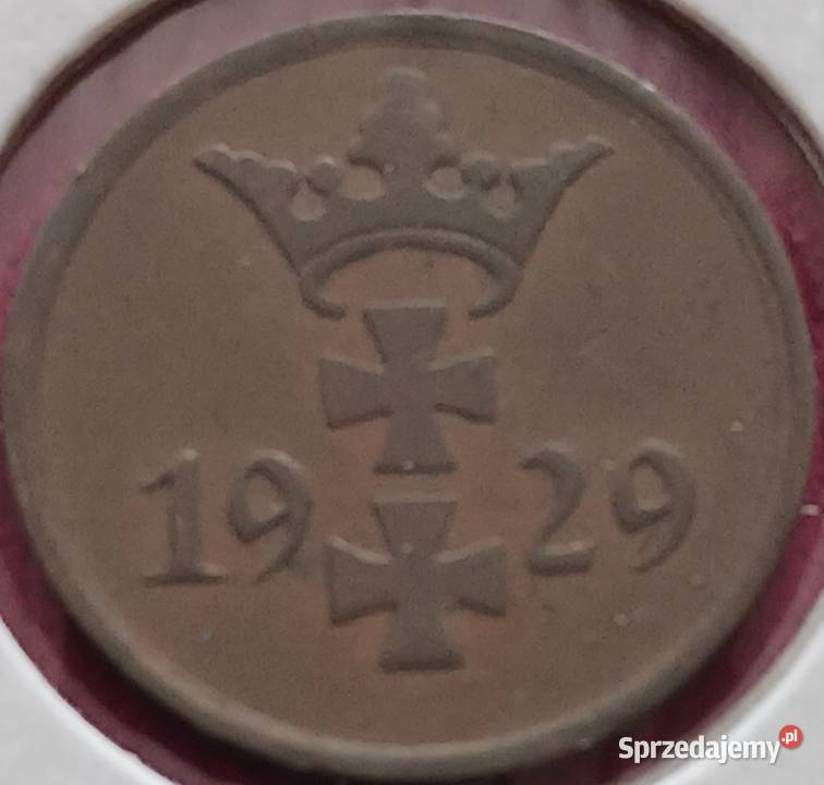 1 Fenig Wolne Miasto Gdańsk 1929 r 1 najniższy