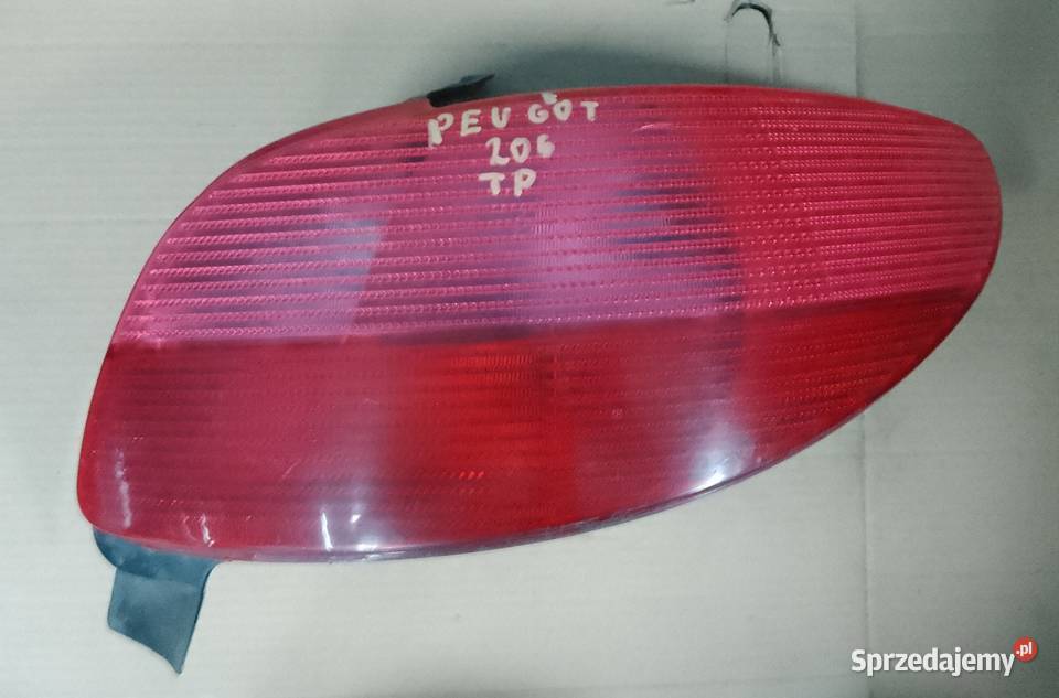 Peugeot 206 Lampa Lewa Prawa Tylna Lewy Prawy osobowe Lampy tylne Liniewo