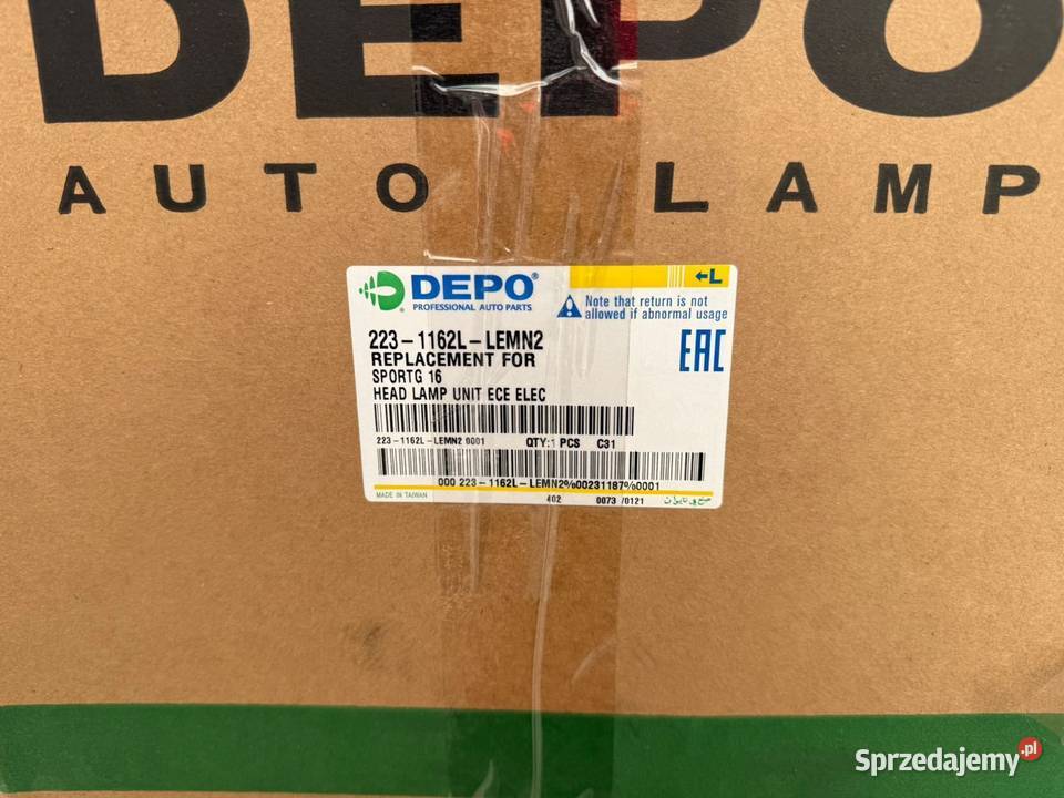 Nowe reflektory Kia Sportage 20162021 oryginał