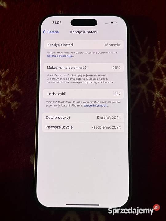 iPhone 16Pro 128Gb 98 kondycji Apple / iPhone