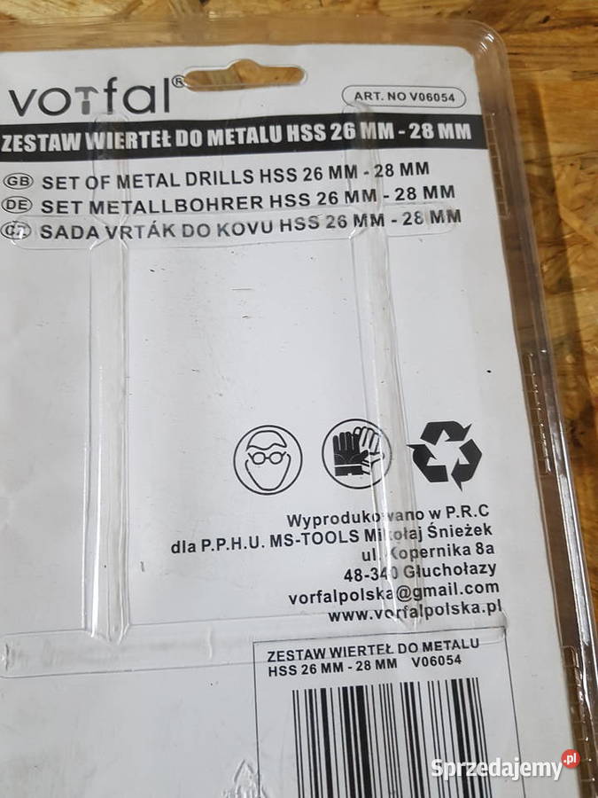 Zestaw Wierteł Hss 2 Elementy 2225 Mm Vorfal Elektryczne Głogowa