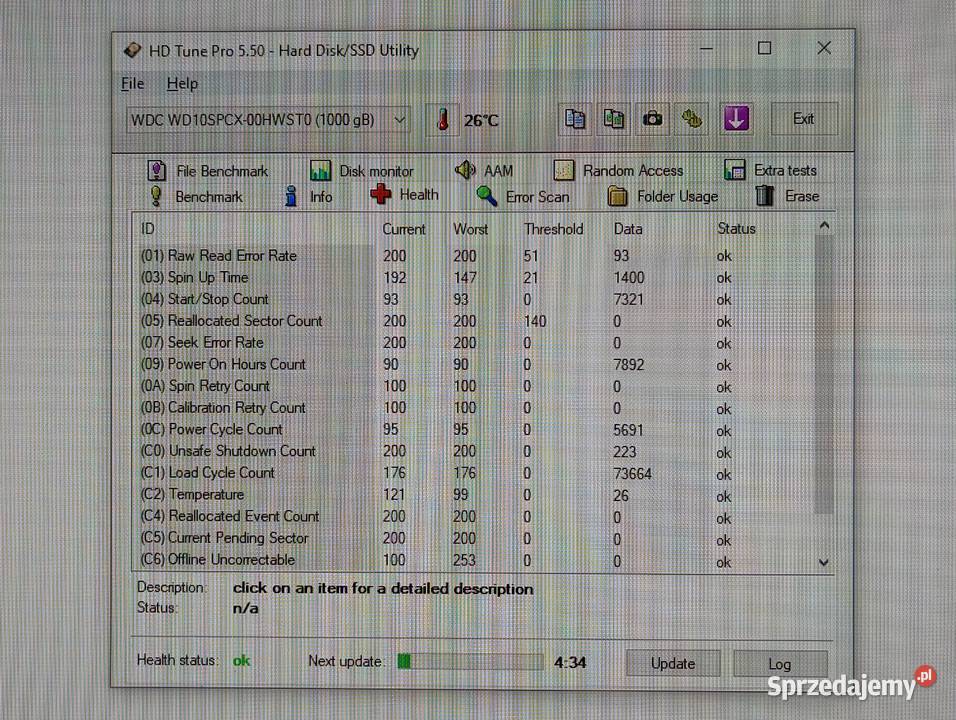 Dysk ssd 25 Cala Slim WD10SPCX o pjemności 1TB Witnica