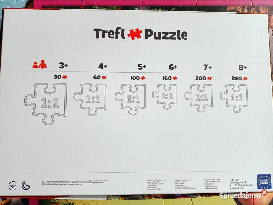 Puzzle Trefl Maxi 24 elementy Masza i Niedźwiedź Papier