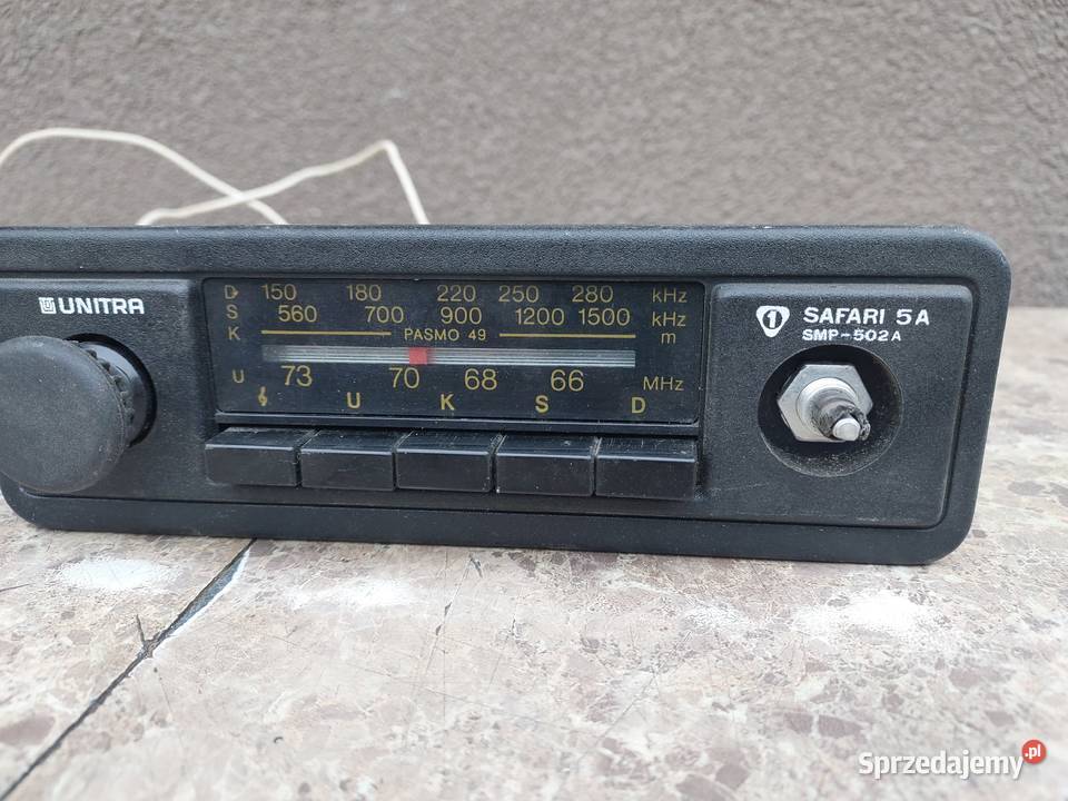 Stare radio samochodowe Unitra Safari 5A SMP502A Tczew