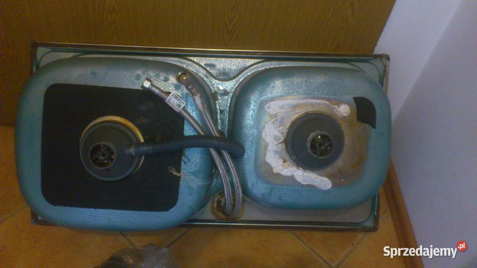 Zlewozmwak seahorse dwukomorowy ze stali