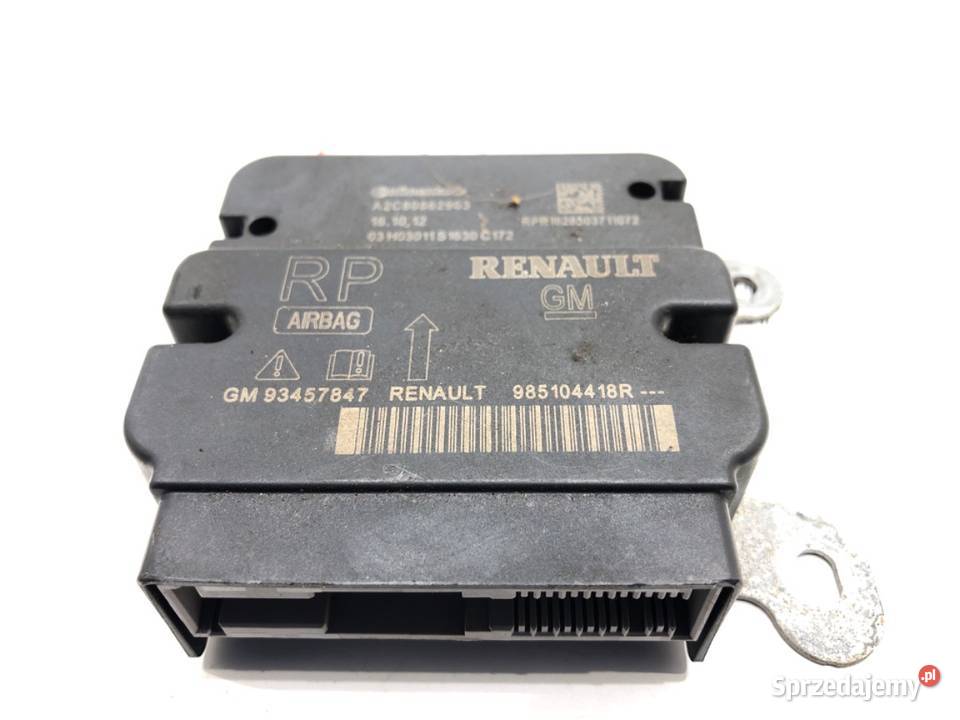 SENSOR AIRBAG RENAULT TRAFIC III 985104418R Wyposażenie wnętrza