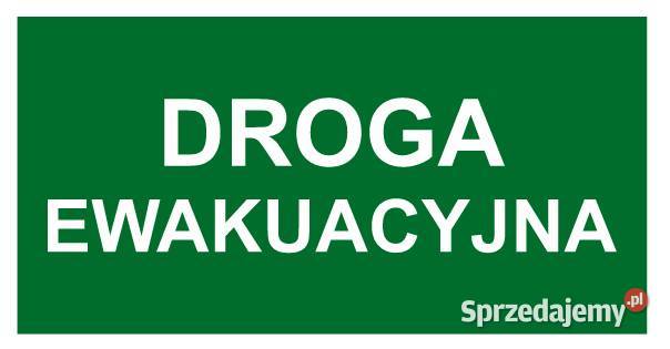 Naklejka BHP napis droga ewakuacyjna AC005 Kamionna sprzedam