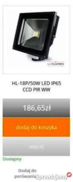 Naświetlacz LED Energooszczędny firmy LEDLUMEN Sokołów Małopolski sprzedam