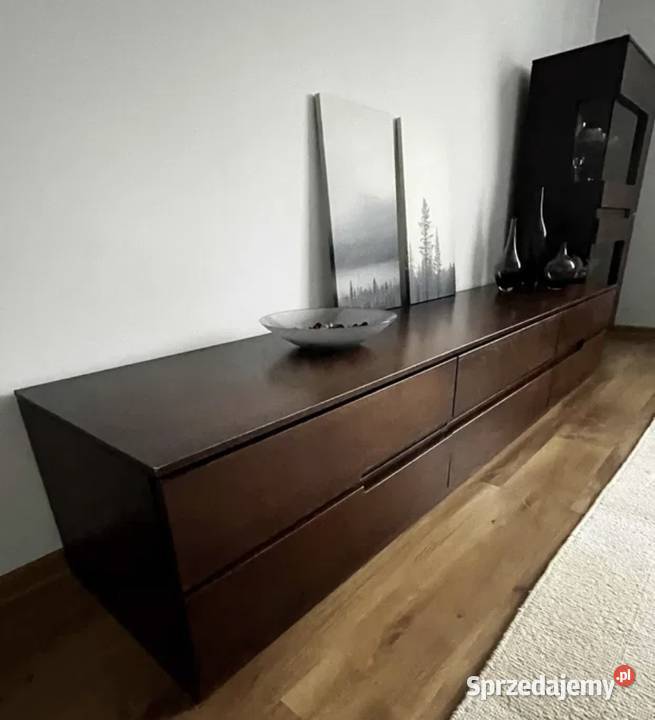 Sprzedam meble do salonu kolor ciemny brąz Grójec