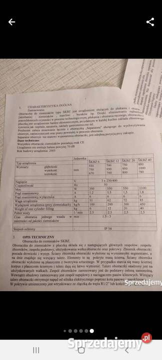 Obieraczka warzyw mocna Czechy wsad 20 3 fazy