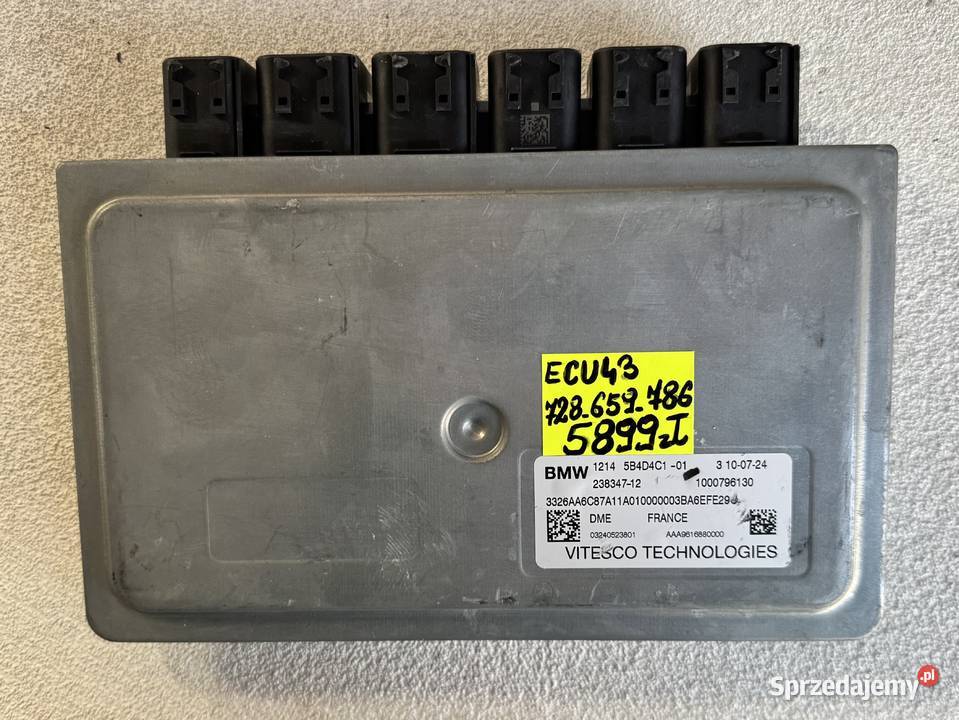 NOWY ECU KOMPUTER STEROWNIK SILNIKA 5B4D4C1 BMW