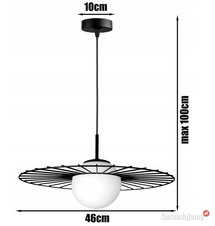 LAMPA WISZĄCA SUFITOWA ŻYRANDOL Kula Rondo Choroszcz