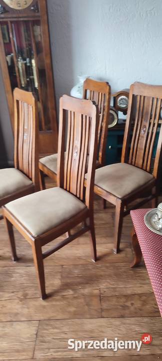 Krzesła dębowe antyk Meble Czersk