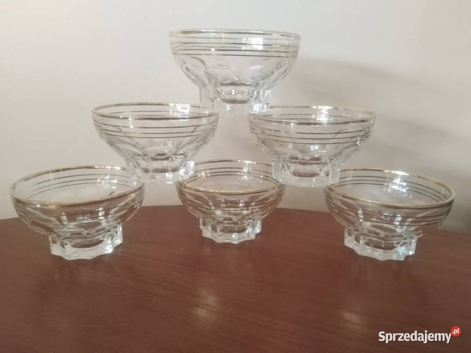 Kieliszki Art Deco Francja 1930 Wałbrzych