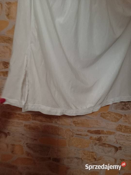 42XL Biała półhalka halka z Londynu Moda i Styl Kraków
