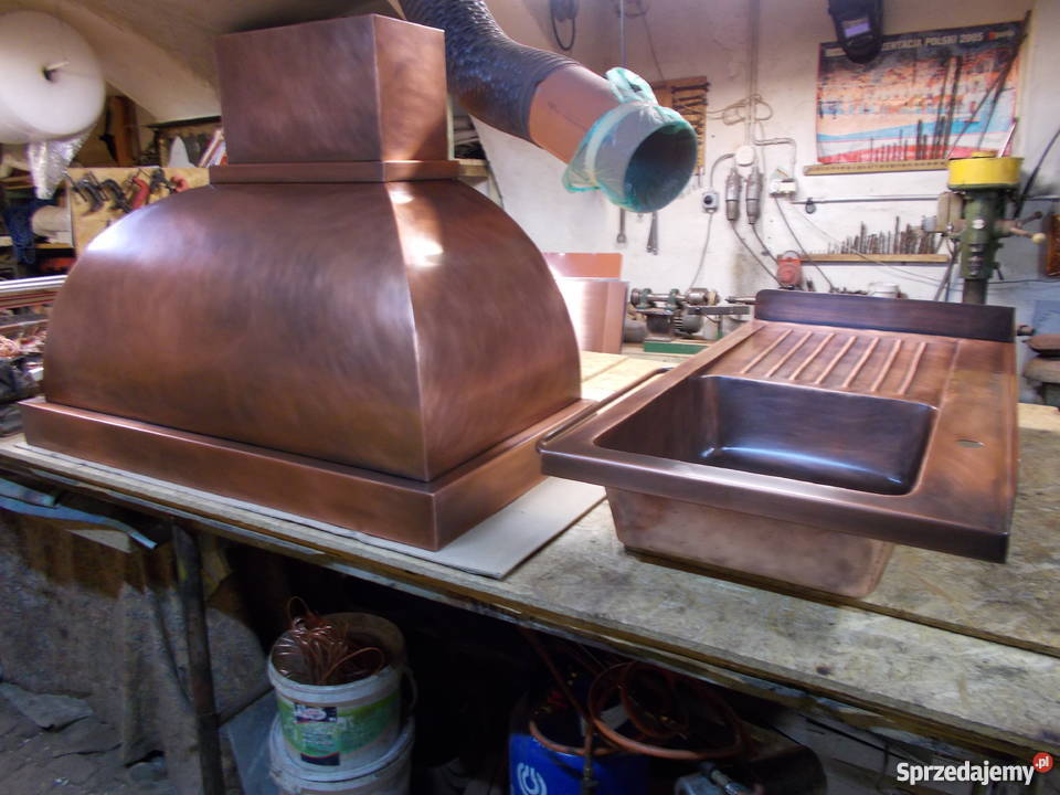 Okap kuchenny miedziany okap miedziany copper Dzierżoniów