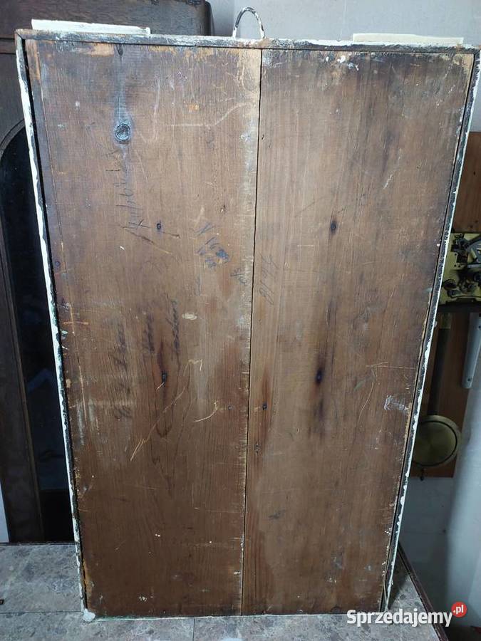 158 Stary zegar ścienny amerykański Waterbury Tczew