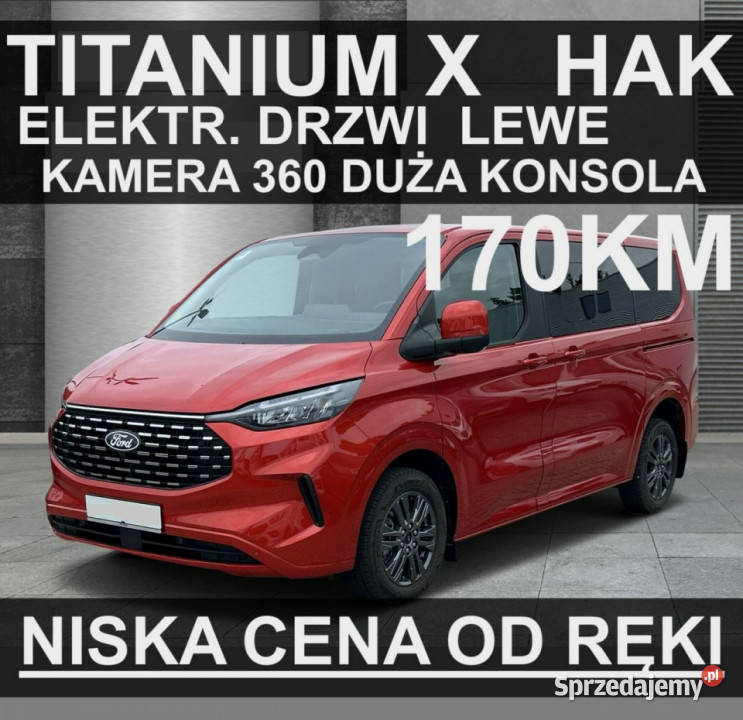 Ford Tourneo Custom L2 Titanium X Drzwi elektr klimatyzacja Szczecinek