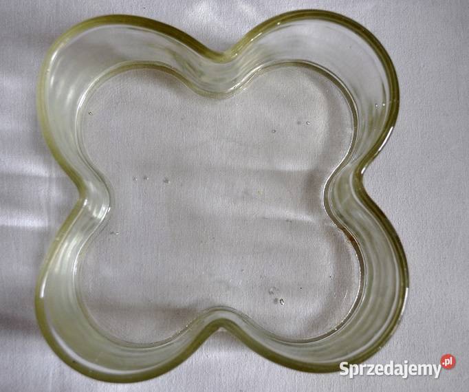 stara szklana ciężka misa Warszawa