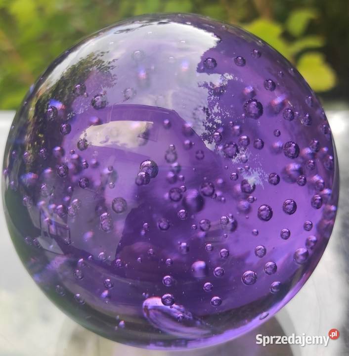 PIĘKNA SZKLANA KULA BULLICANTE
AMETYSTOWA Pabianice