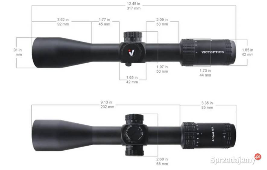 Rifle Scope VictOptics S4 416x44 MDL Black Sporty strzeleckie i myślistwo Trzcianka