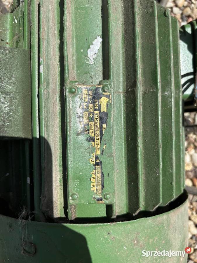 Silnik trójfazowy moc 5kW obrotów 2820 Mława