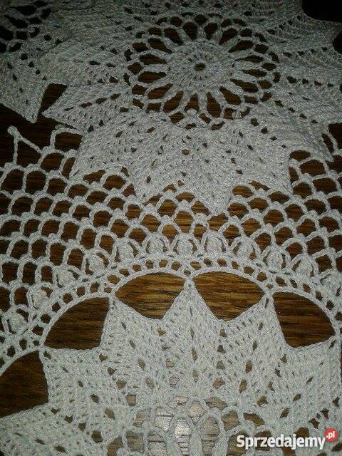 Serwetki szydełkowe komplet inny kolor