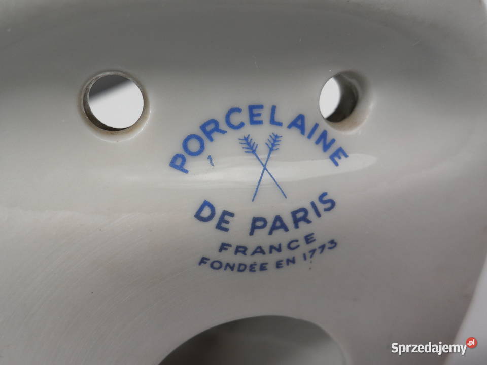 Francja Porcelaine De Paris haczyk na ręcznik Raszków