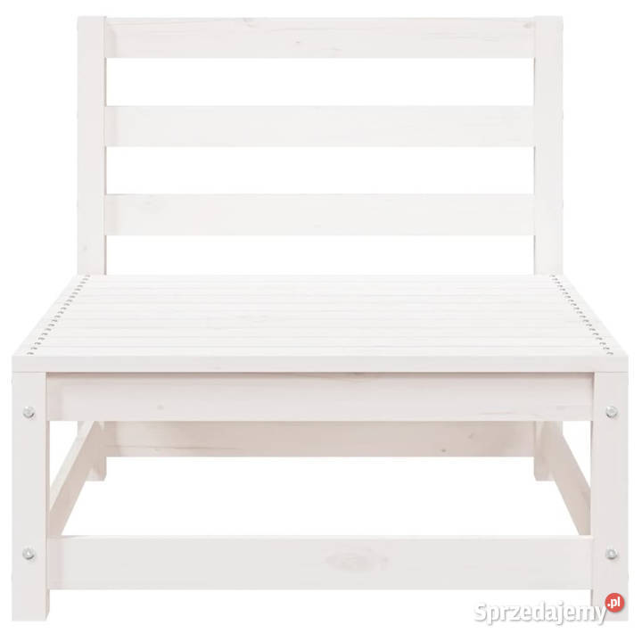 Ogrodowa sofa 3osobowa biała lite drewno sosnowe mazowieckie Warszawa
