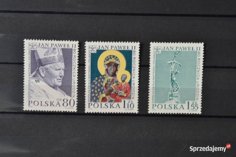 Znaczki Papież Jan Paweł II Polska XIX Ks Chr Sobótka