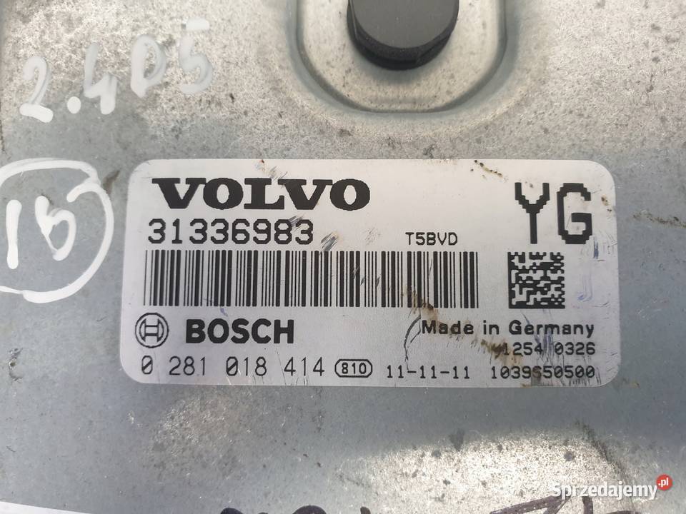 Volvo XC60 24 D5 STEROWNIK SILNIKA 31336983 Komputery Chełm