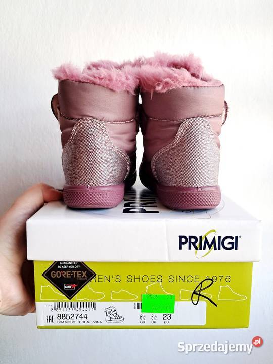 Buty zimowe na rzepy różowy Łódź