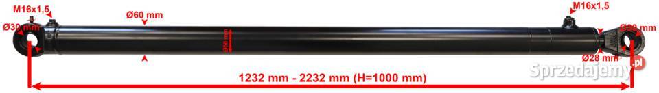 Polski Siłownik Hydrauliczny CJ2F 50x28 SKOK
