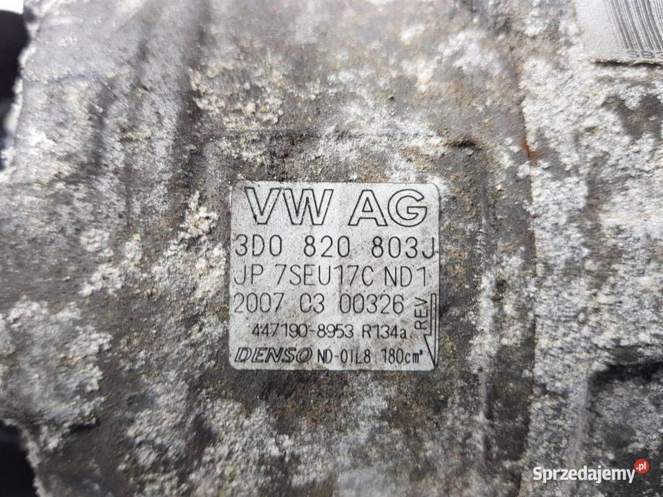 SPRĘŻARKA KLIMATYZACJI VOLKSWAGEN PHAETON