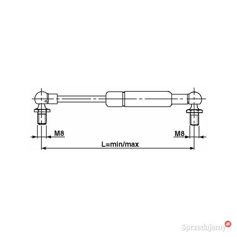 Sprężyna gazowa 335585 STEYR 99976047 09222 Do maszyn uprawowych