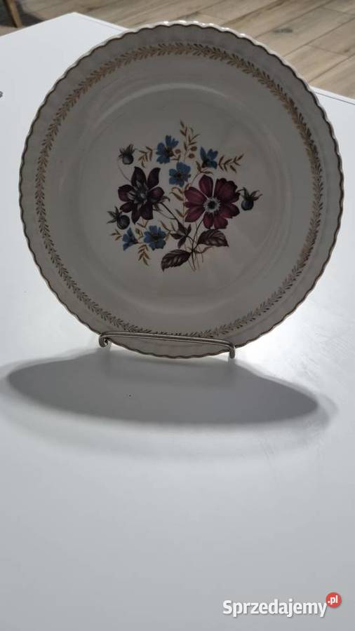 Talerze deserowe Porcelana Francuska Digoin Wola Podłężna