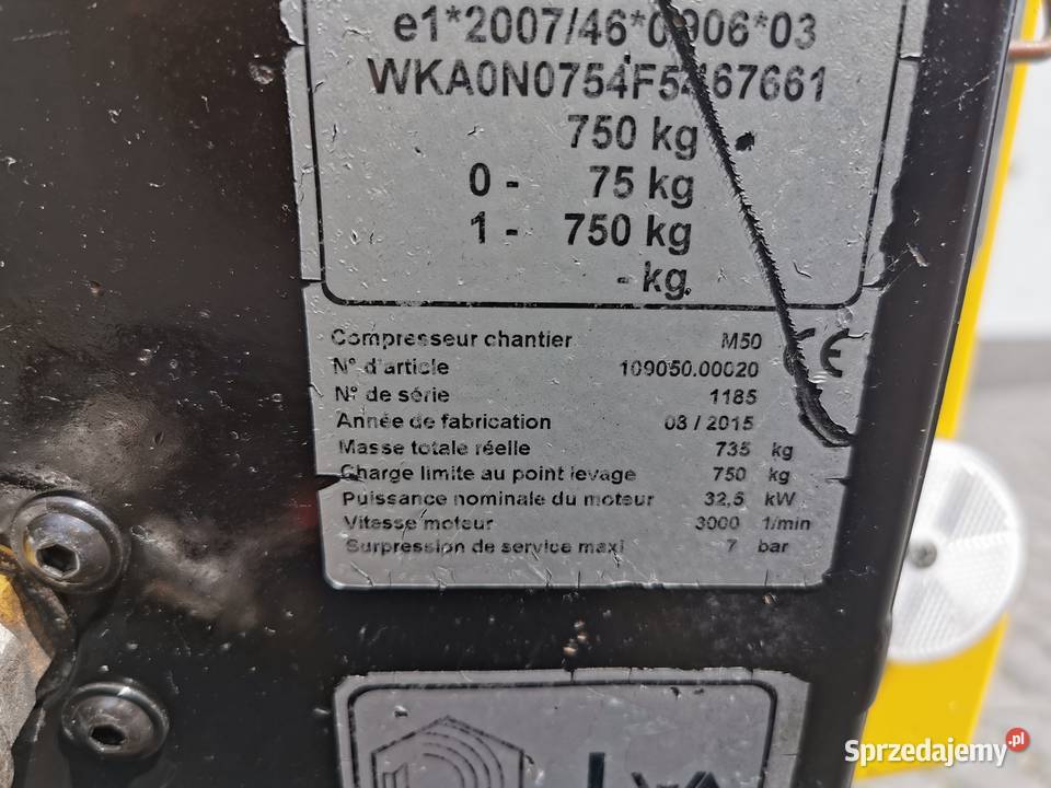 2015r 5000Lmin kompresor śrubowy KAESER M50 Borzęcice