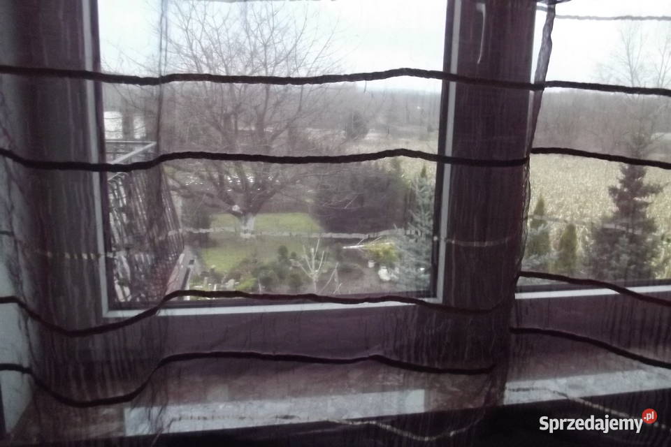 Firana lambrekin drapowany bordowy kolor karnisz Piekary Śląskie