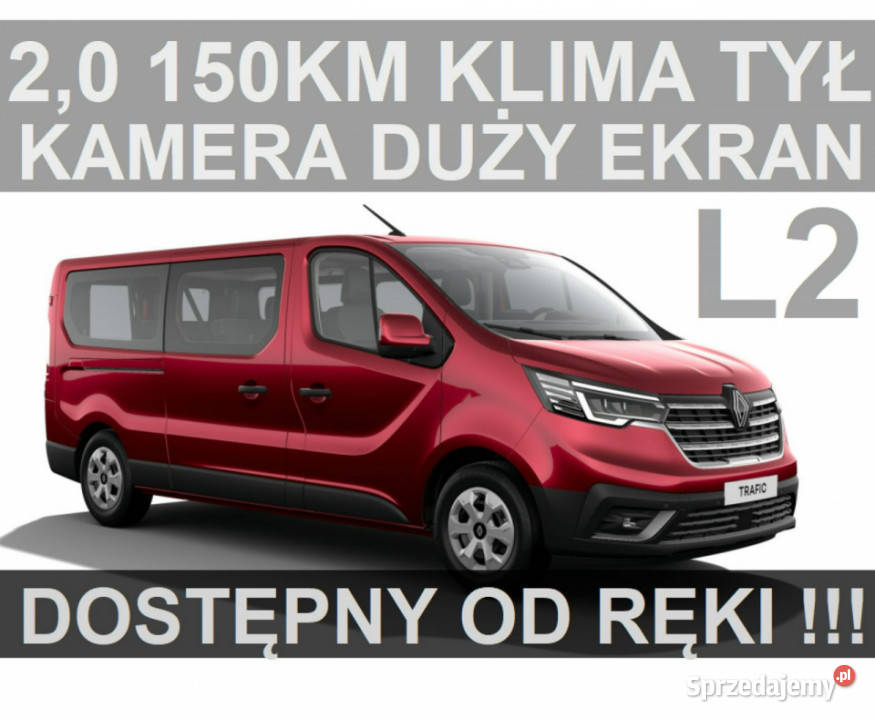 Renault Trafic L2 150 20 Niska Klim tył Czujniki ESP Szczecinek