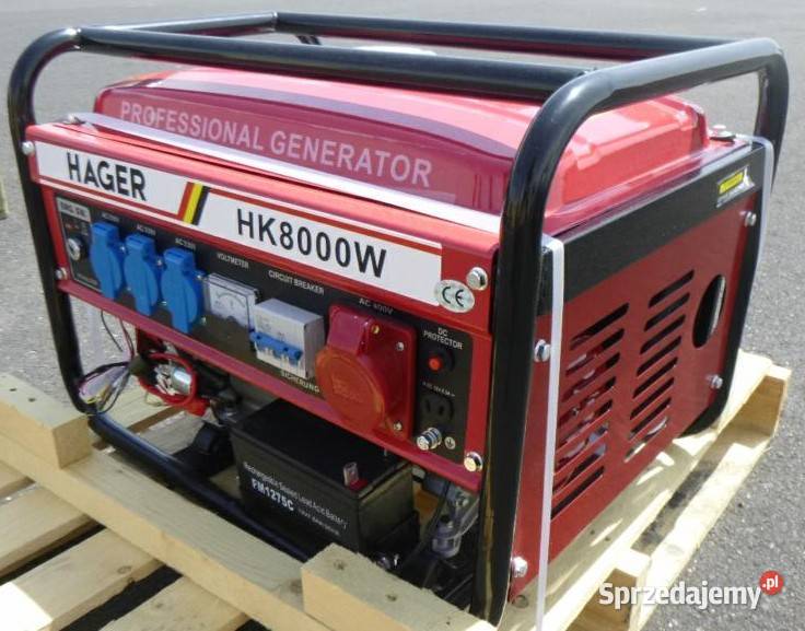 Generator prądotwórczy Hager HK8000W benzynowy Mszana Dolna