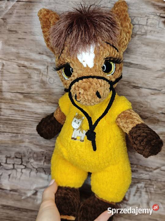 Maskotka konik na szydełku Szczecin sprzedam