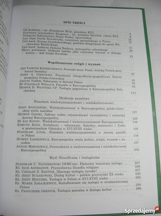 CHRZEŚCIJAŃSTWO W DIALOGU KULTUR NA ZIEMIACH I religioznawstwo, nauki teologiczne Tarnów