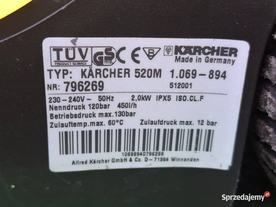 Myjka Karcher K 520 M głowica aluminiowa Dom i Ogród Radom