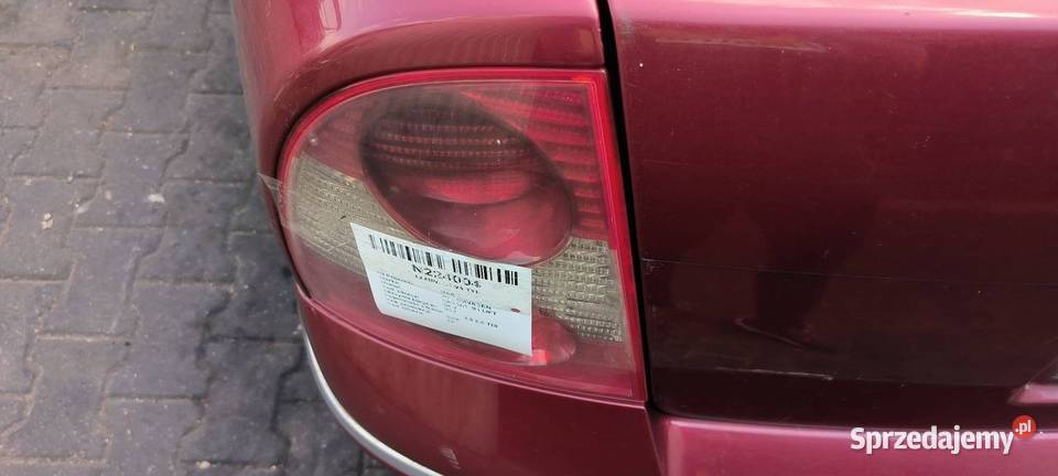 LAMPA LEWA TYŁ VOLKSWAGEN PASSAT B5 LIFT Pozostałe Lipno